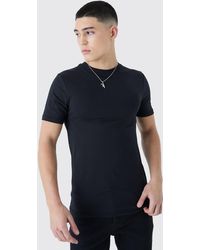 BoohooMAN - Basic Muscle-Fit T-Shirt - Lyst