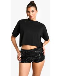 Boohoo - Tassel Sequin Hotpant - Lyst