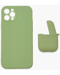 Boohoo Phone And Air Pod Case Pack - Green
