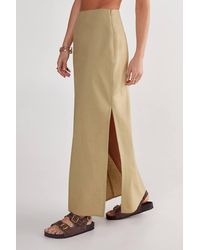 Nasty Gal - Side Split Maxi Skirt - Lyst