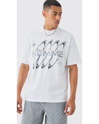 BoohooMAN - Oversized Man Graphic T-shirt - Lyst