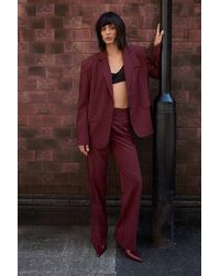 Warehouse - Pinstripe Oversized Grandad Blazer Co-Ord - Lyst