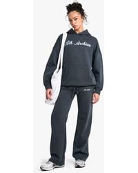 Boohoo - Ath Archive Embroidered Straight Leg Jogger - Lyst