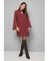 Wallis - Embellished Neck Shift Dress - Lyst