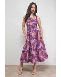 Oasis - Strappy Midi Prom Dress - Lyst