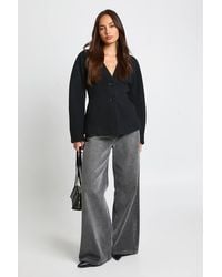 Boohoo - Wool Look Synched Waist Coat - Lyst