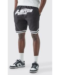 BoohooMAN - Loose Fit Limited Edition Mid Length Basketball Short - Lyst