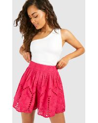 Boohoo - Embroidery Short - Lyst