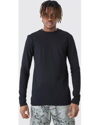 BoohooMAN - Tall Long Sleeve Muscle Fit T-shirt - Lyst