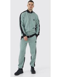 BoohooMAN - Tall Man Sweatshirt-Trainingsanzug mit Trichterkragen - Lyst