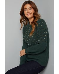 Wallis - Stud Embellished Sweater - Lyst