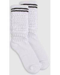 Boohoo - Calcetines Holgados Con Detalle De Rayas - Lyst