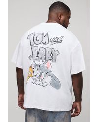Boohoo - Plus Oversized Tom & Jerry License Print T-Shirt - Lyst