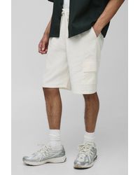 Boohoo - Pantalón Cargo Holgado De Sirsaca Con Cintura Elástica - Lyst