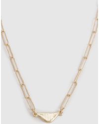 Boohoo - Triangle Detail Chain Link Necklace - Lyst