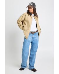 Boohoo - Oversized Contrast Collar Jacket - Lyst