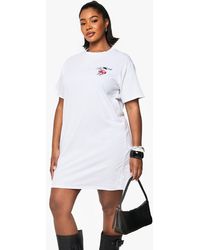 Boohoo - Plus The Sweet Life Cherry Oversized T-Shirt Dress - Lyst