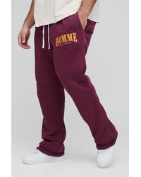 Boohoo - Plus Slim Homme Stacked Flare Joggers - Lyst