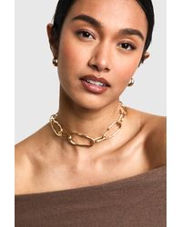 Boohoo - Abstract Chain Choker - Lyst