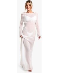 Boohoo - Vestido Maxi Para La Playa Essentials - Lyst