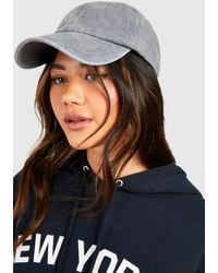 Boohoo - Washed Baseball Cap - Lyst
