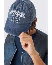 Boohoo - Official Embroidered Washed Cap - Lyst