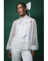 Coast - Lisa Tan Sequin Organza Bridal Blouse - Lyst