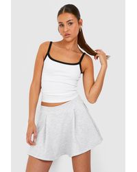 Boohoo - Loopback Pleated Tennis Skirt - Lyst