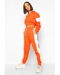 velvet orange tracksuit