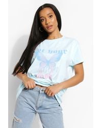 Boohoo - Overdyed Not Your Baby T-shirt - Lyst