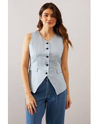 Wallis - Button Through Waistcoat - Lyst