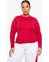 Boohoo - Plus Long Sleeve Fitted Top - Lyst