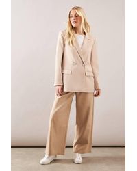 Wallis - Petite Double Breasted Button Detail Blazer - Lyst