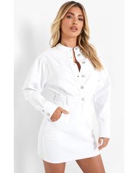 long sleeve denim dress