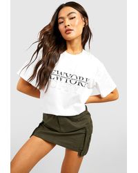 Boohoo - New York City Printed Oversized T-shirt - Lyst