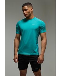 BoohooMAN - Active Performance Regular Fit T Shirt & Short Set - Lyst