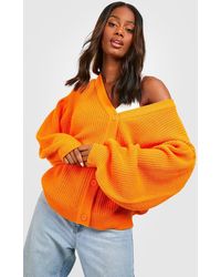 Orange Cropped Cardigans for Women - Up 