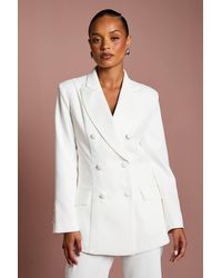 Coast - Petite Premium Hourglass Silhouette Double Breasted Blazer - Lyst