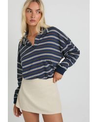 Boohoo - Cord Mini A-Line Skirt - Lyst