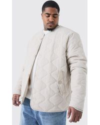 Boohoo - Plus Onion Quilted Liner Jacket - Lyst