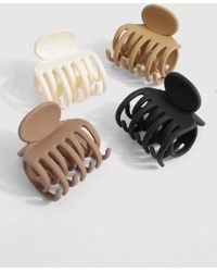 Boohoo - 4 Pack Small Claw Clip Pack - Lyst
