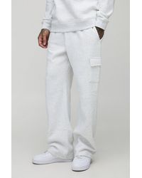 BoohooMAN - Tall Basic Straight Leg Cargo Joggers - Lyst
