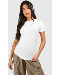 Boohoo - Maternity Soft Touch Crew Neck T-Shirt - Lyst