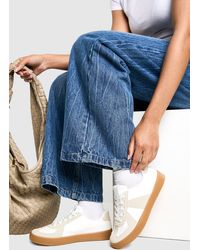 Boohoo - Contrast Stripe Gum Sole Trainers - Lyst