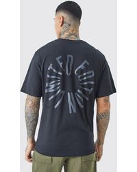 BoohooMAN - Tall Oversized Limited Edition Back Print T-shirt - Lyst