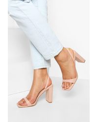 platform two part heels