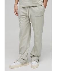 Boohoo - Relaxed Edizione Heavyweight Pintuck Split Hem Joggers - Lyst