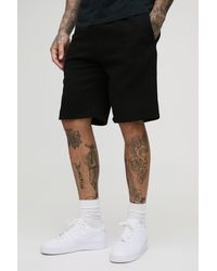 BoohooMAN - Tall lockere mittellange BM Signature Shorts - Lyst