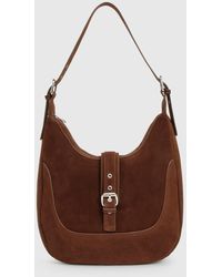 Boohoo - Buckle Detail Slouchy Hobo Bag - Lyst