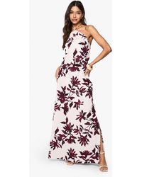 Boohoo - Floral Basic Bias Cut Woven Maxi Skirt - Lyst